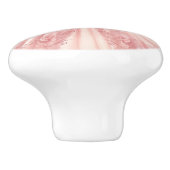 ピンクプリンセスガーリー陶器取っ手 セラミックノブ (側面)