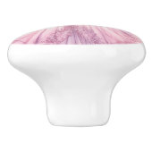 ピンクプリンセスガーリー陶器取っ手 セラミックノブ (側面)