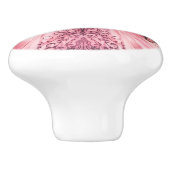 ピンクプリンセスガーリー陶器取っ手 セラミックノブ (側面)
