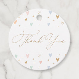 ピンクプリンセスガールバースデーパーティーギフトラベル フェイバータグ