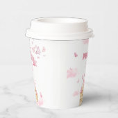 ピンクプリンセスキャッスルバタフライエンチャントパーティー 紙コップ (右)