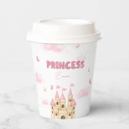 ピンクプリンセスキャッスルバタフライエンチャントパーティー 紙コップ