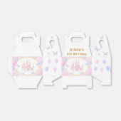 ピンクプリンセスキャッスルバースデーパーティーお願いボックス フェイバーボックス (折り畳みなし)