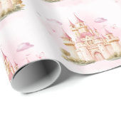 ピンクプリンセスキャッスルバースデーパーティー ラッピングペーパー (ロールコーナー)