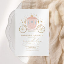 ピンクプリンセスキャリッジガールバースデーパーティー