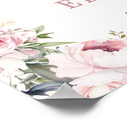 ピンクプリンセスキャリッジ誕生日パーティーへようこそ ポスター (角)