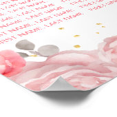 ピンクプリンセスクインセアニラ15テーブル座席表 ポスター (角)