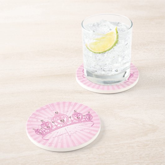 ピンクプリンセスクラウンティアラジュエリドコガーリーアスター コースター (側面)