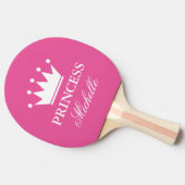 ピンクプリンセスクラウンテーブルテニス卓球ラケット 卓球ラケット (横)