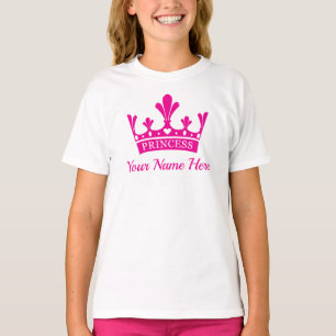 ピンクプリンセスクラウン - カインドガール Tシャツ