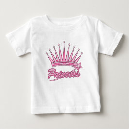 ピンクプリンセスクラウン ベビーTシャツ