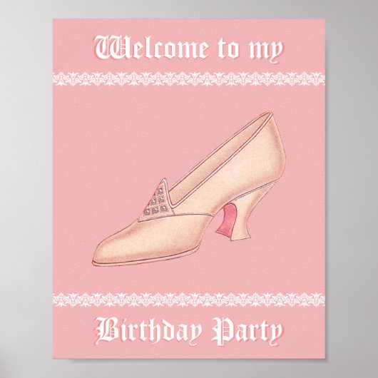 ピンクプリンセススリッパ ポスター (正面)