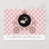 ピンクプリンセスソノグラム妊娠発表 シーズンポストカード (正面)