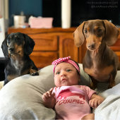 ピンクプリンセスダッシュント固執ベビーワンピース ベビーボディスーツ