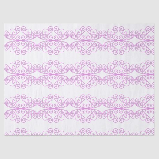 ピンクプリンセスティアラクラウンガール誕生日ギフトラップ 薄葉紙 (正面)