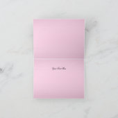 ピンクプリンセスティアラ&ボウサンキューカード サンキューカード (内部)