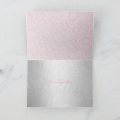 ピンクプリンセスティアラ&レースサンキューカード サンキューカード (内部)