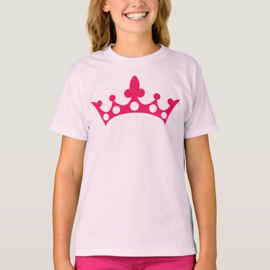 ピンクプリンセスティアラTシャツ Tシャツ (正面)