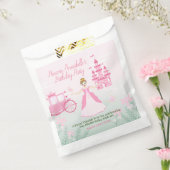 ピンクプリンセスファンタジー誕生日パーティー フェイバーバッグ (封をした状態)