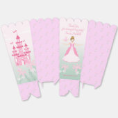 ピンクプリンセスファンタジー誕生日パーティー フェイバーボックス (見開き)