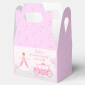 ピンクプリンセスファンタジー誕生日パーティー フェイバーボックス (オープン)