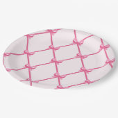 ピンクプリンセスファンタジー誕生日パーティー ペーパープレート (アングル)