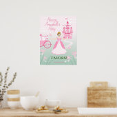 ピンクプリンセスファンタジー誕生日パーティー ポスター (キッチン)