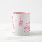 ピンクプリンセスファンタジー誕生日パーティー マグカップ (中央)
