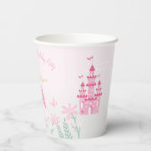 ピンクプリンセスファンタジー誕生日パーティー 紙コップ (裏面)