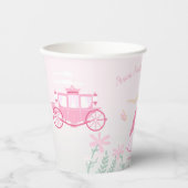 ピンクプリンセスファンタジー誕生日パーティー 紙コップ (正面)