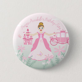 ピンクプリンセスファンタジー誕生日パーティー 缶バッジ