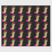 ピンクプリンセスベビーガールシャワーラッピング紙 ラッピングペーパー (フラット)