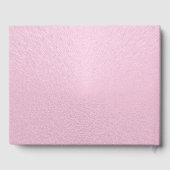 ピンクプリンセスベビーシャワーゲストブックパーソナライズされた ゲストブック (裏面)