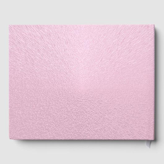 ピンクプリンセスベビーシャワーゲストブックパーソナライズされた ゲストブック (裏面)