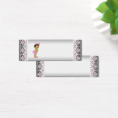 ピンクプリンセスベビーシャワーメッセージカード (デスク)