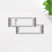 ピンクプリンセスベビーシャワーメッセージカード (デスク)