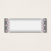 ピンクプリンセスベビーシャワーメッセージカード (裏面)