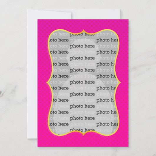 ピンクプリンセスポニー誕生日 招待状 (裏面)