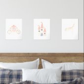 ピンクプリンセスユニコーンガールズルームデコール (寝室)