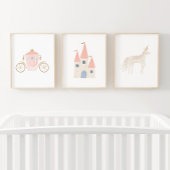 ピンクプリンセスユニコーンガールズルームデコール