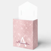 ピンクプリンセスユニコーンバラ金ゴールド赤面ピンクグリッター フェイバーボックス (オープン)