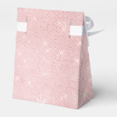 ピンクプリンセスユニコーンバラ金ゴールド赤面ピンクグリッター フェイバーボックス (裏面サイド)