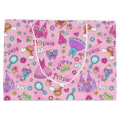 ピンクプリンセスラージ抱き枕 ラージペーパーバッグ (裏面)