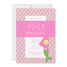 ピンクプリンセス人魚1歳誕生日パーティー