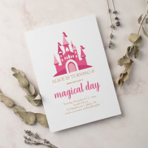 ピンクプリンセス城の少女誕生日パーティー