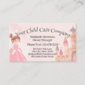 ピンクプリンセス託児デイサービスベビーシッター 名刺 (正面)
