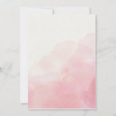 ピンクプリンセス誕生日パーティーの招待 招待状 (裏面)