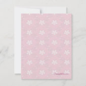 ピンクプリンセス誕生日招待状 招待状 (裏面)