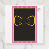 ピンクプリンセス誕生日招待状 | zazzlemedの フェイバータグ (裏面)