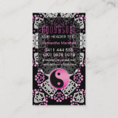 ピンクプリンセス陰陽陽ニューエイジヨガビジネスカード 名刺 (裏面)